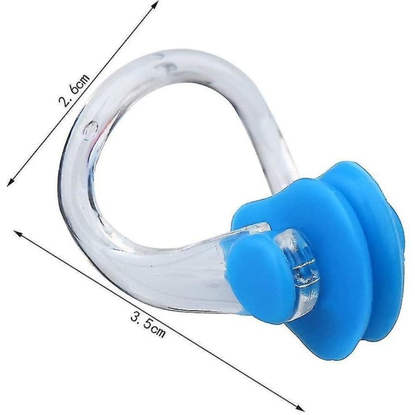 2pcs Silica Gel Nose Clip Clamp Cover Swim Protector