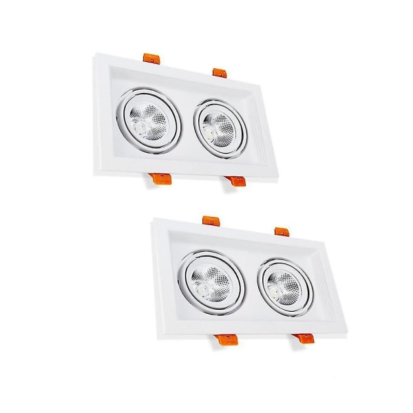2-pack LED-infälld taklampa Cob Downlight 5W