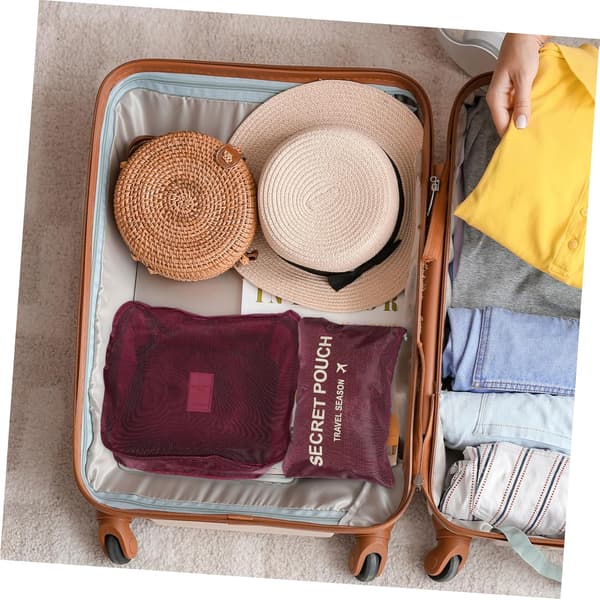 7 st Reseförvaringsväskor Organizer Set med Packkuber för Kläder Bagage Resväska