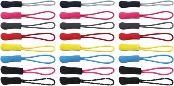 100 stk DIY glidelåshoder for bagasjevesker glidelåsforlengere