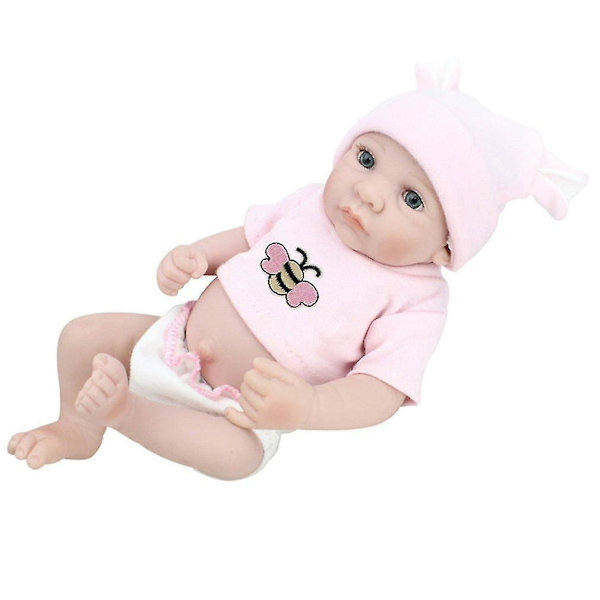 28cm Reborn Babydocka för Barn, Tvättsbart Mjukt Vinyl, Livsliknande Nyfödd Docka, Flicka eller Pojke