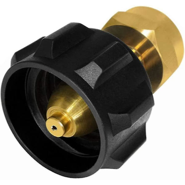 Propan Adapter for Fylling av Gassbeholder - Tilkobling for Gassbeholder - Gassadapter - Tilbehør - Gassflaske Fyllesett (Svart+Gull) (1 stk)