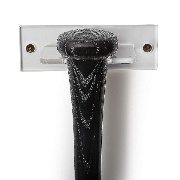 Basebollträhållare för vertikal skärm Akrylfladdermushängare (1 stycke, genomskinlig)