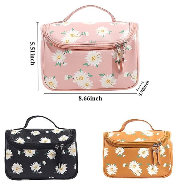 Rejse Lille Frisk Mode Daisy Kosmetikpose Vaskpose Kosmetikpose Opbevaringspose
