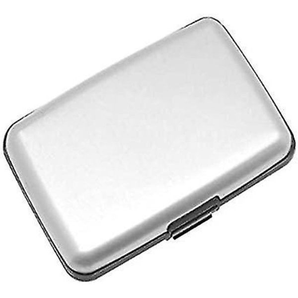 Aluminium kredittkortholder lommebokveske Sølv
