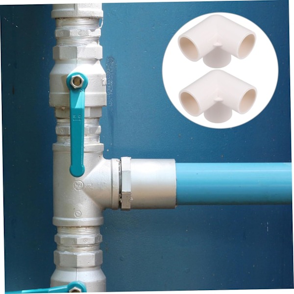 Vand Fittings Rør Samling Ventil 10 stk. PVC Konnektorer Slange Splitter Afløbsforsyninger til VVS