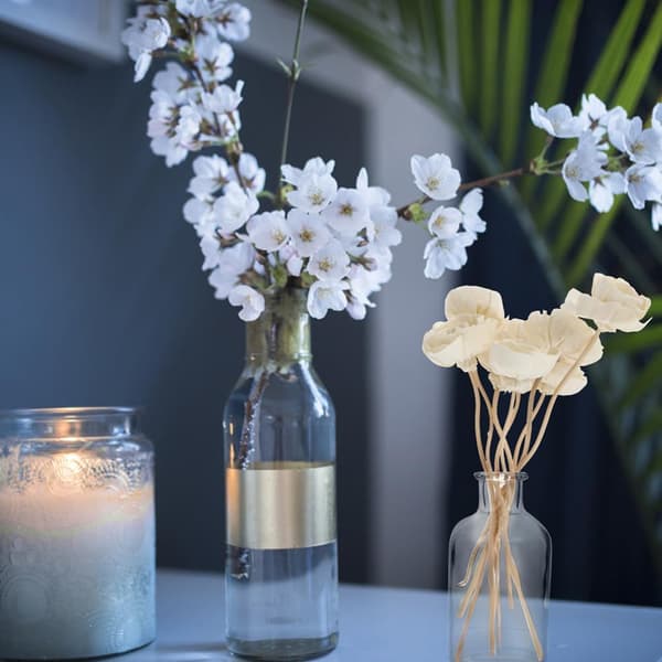 9st Blomdoftspridare Eleganta rottingpinnar för eterisk oljediffusion