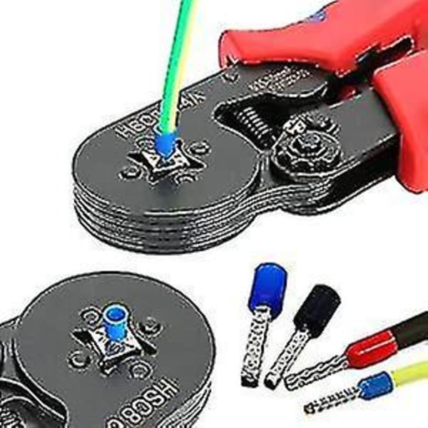 Krymptång med 1200 Isolerande Krympkontakter från 0,25 mm till 10 mm. Elektriker Tång, Verktyg, Elektriska Kontakter (Krymptång + 1200 Ter