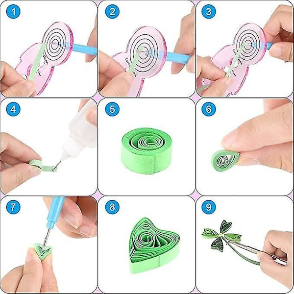 Paper Quilling -sarjat 19 osaa, työkalut aloittelijoille