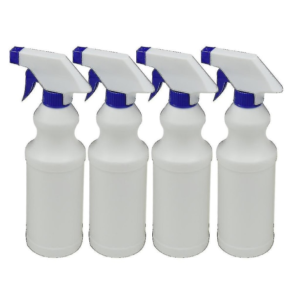 4pack plastsprayflaskor som är kompatibla med rengöringslösning, sprayläckagesäkra