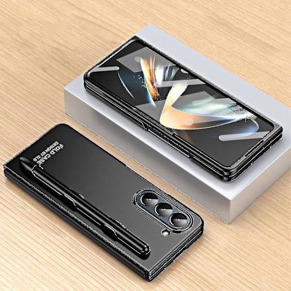 Samsung Z Fold 5 -kotelo S Penillä ja S Pen -pidikkeellä, sisäänrakennettu näytönsuoja, Galaxy Z Fold 5 -kotelo black