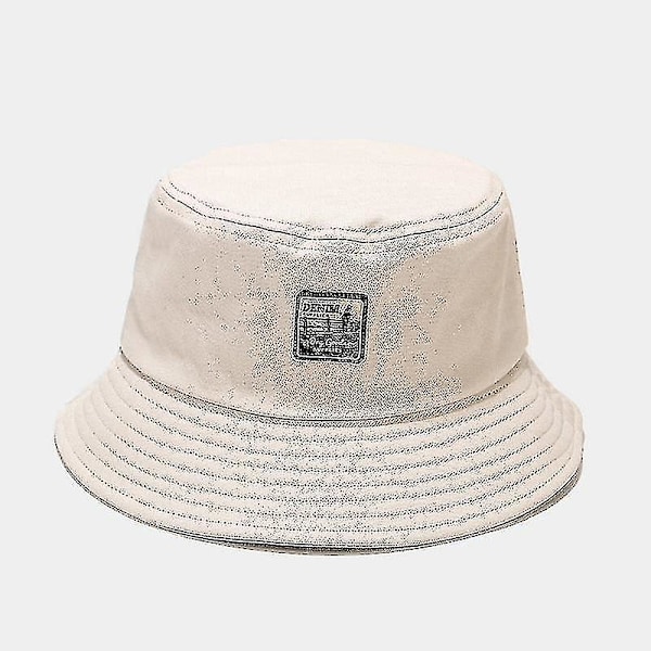 Retro Bucket Hat for Gutter og Jenter - Koreansk Stil, All-Match Solhatt, Street Hip-Hop Bucket Hat Beige