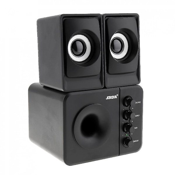 Sada D-205 USB2.0 Subwoofer Högtalare för Dator 3.5mm Kontakt