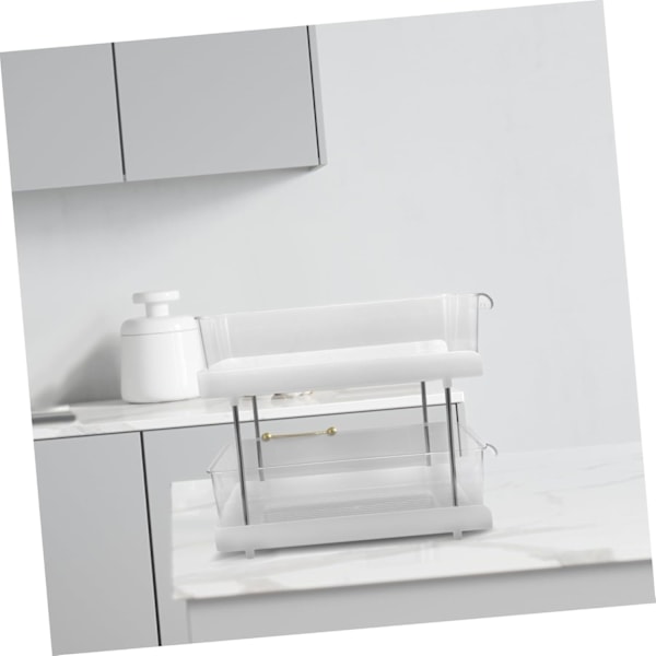 Toalettmappe for bad 2-lags sminkeorganisator