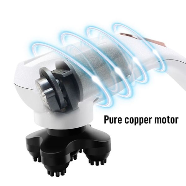 Handhållen Helkropps Elektrisk Massager Djupvävnads Percussionstav Rygg Nacke Avkoppling grey plug-in