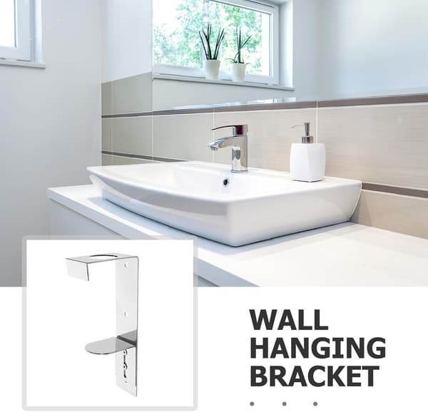 Brusegel- og håndsæbeflaskeholder i rustfrit stål med elegant moderne design