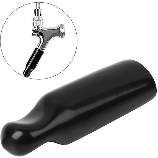10 st Beerkranöverdrag, Hylsöverdrag Fatkran Ölproduktionstillbehör Svart Kegerator Pluggöverdrag för 15 mm Ytterdiameter Niuniu