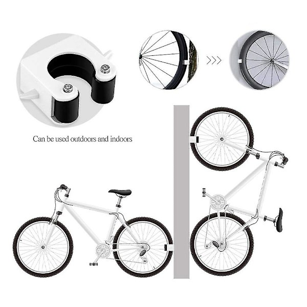 Väggmonterad cykelparkeringsspänne, Vertikal Förvaring, Hållare, Klämma
