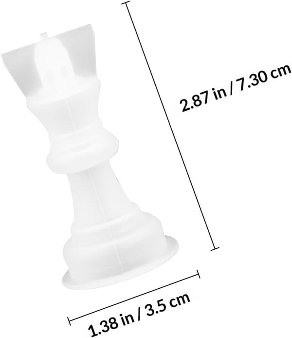 6 stk 3D Internasjonale Sjakk Silikonharpiksformer for Aromaterapi, Epoxy Håndverk DIY