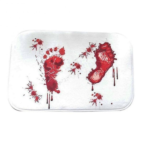 40x60cm Red Blood kylpyhuoneen lattiamatto Bloody Footprint