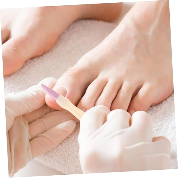 3 stk. Dobbelt-endet Pedicure Pen Neglebåndsskubber og Buffer med Sten Slibespidser