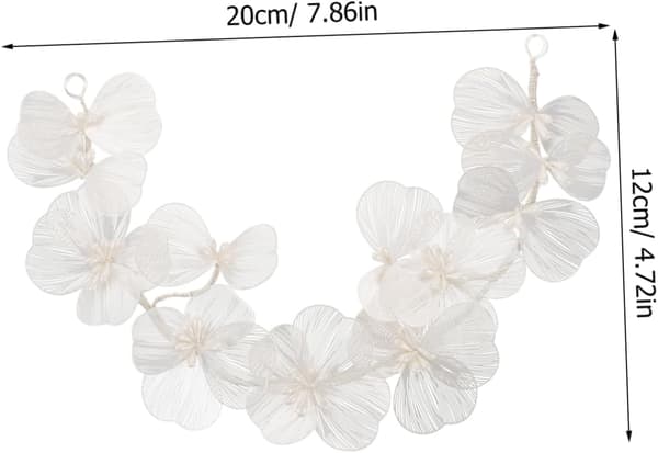 Bryllupshodebånd Blomsterhårvin Tilbehør for bruder Elegant kronbladdesign