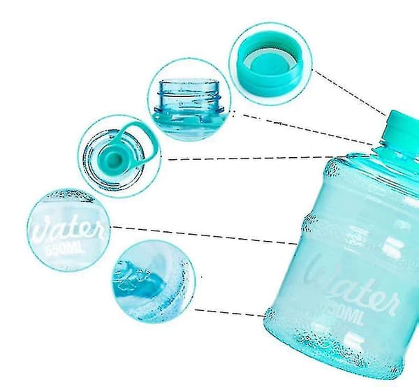 Mini Hinkmugg, Student Hink Plastmugg (transparent Blå 650ml)