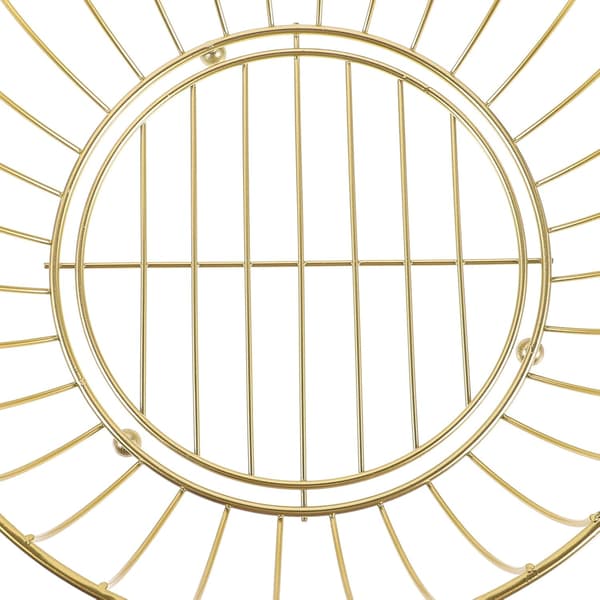 Trådfruktkurv Metall Trådfruktskål Stor Kapasitet Metall Hul Design Enkel Elegant Stil