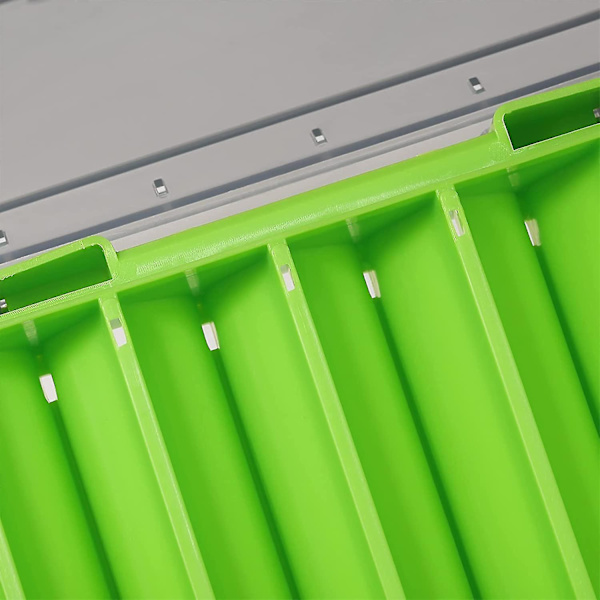 To-sidig Fiske-Lure Oppbevaringsboks Fiskeutstyr Beholder Organizer (grønn) (1 stk)
