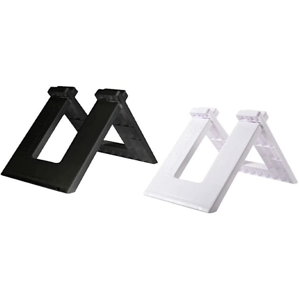 Barnebalanse sykkelparkeringstativ Brakett Skid Steer Fastmontert Ramme Sykkelparkering Display Støtteramme (svart hvit) (2 stk)