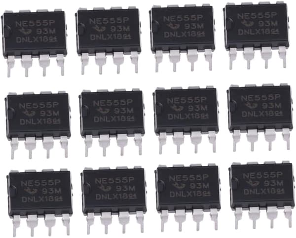 Ne555p Dip-8 Timer 555 Timer Høypresisjonsmodul Elektronikkomponent 12 stk. pakke for kretsløpsprosjekter