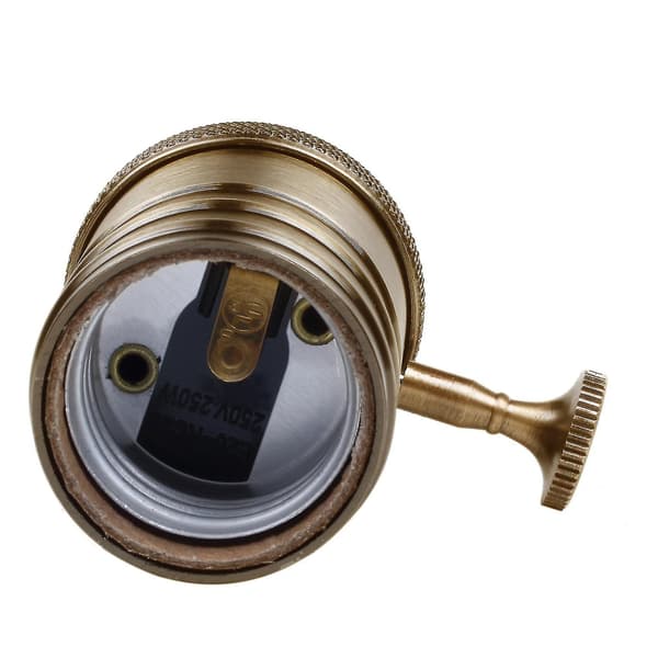 E26/e27 Edison Lamphållare i Antikmässing