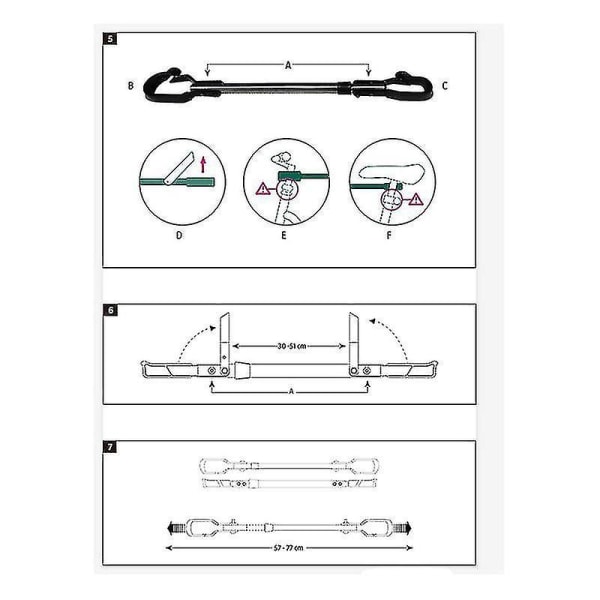 30 kg/66 lbs Cykel Top Tube Tværstang rammeadapter