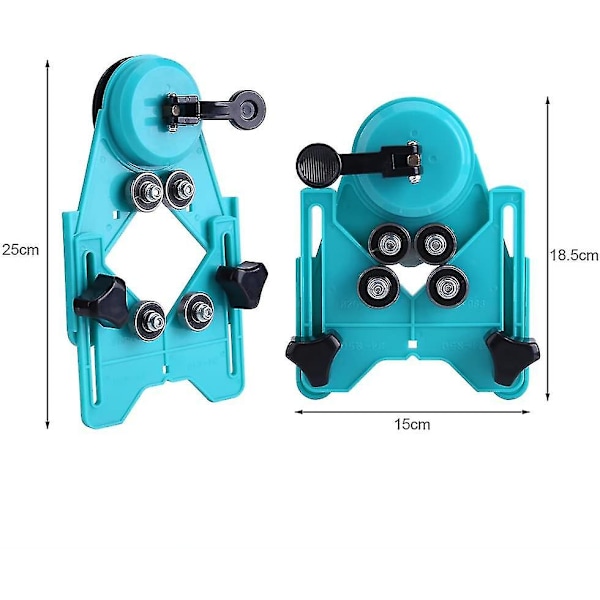 Porakoneen ohjain Poranterän reikäsahaohjain Jig 4mm-80mm säädettävä lyöntipaikannus Reikäsahaohjain Jig Kiinnitys
