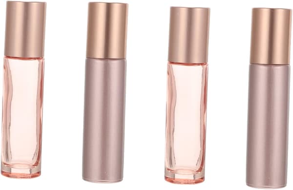 12 st glasflaskor med roll-on, bärbara små behållare för eteriska oljor för aromaterapi hemma och på resan