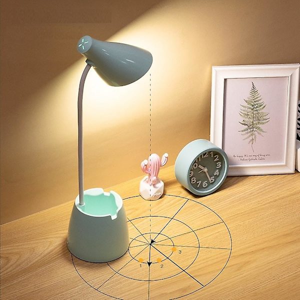 Skrivbordslampa Läslampa Uppladdningsbar Dimbar USB-driven