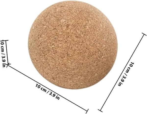 Træpropkugleprop Vinkaraffelprop 10 cm Naturtræsmateriale