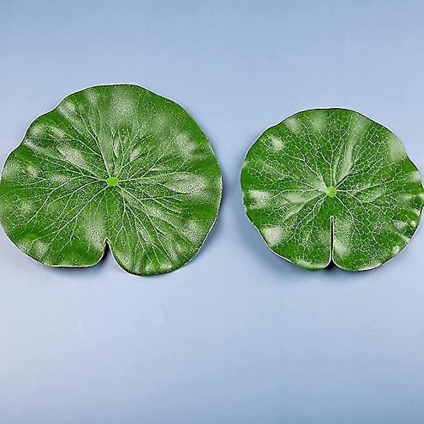 4 st konstgjorda lotusblad flytande skum dammdekoration landskap