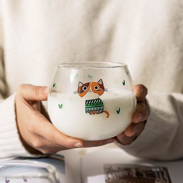 Katt Tumlare Glas Värmebeständig Dricksvatten