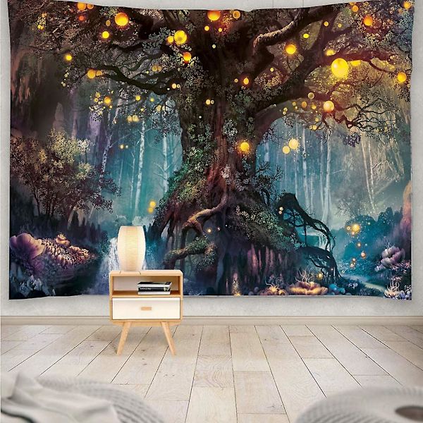 Psykedelisk Trädväv, Liten Retro Andeträdväv För Vardagsrum Sovrum Dekoration 200x150cm