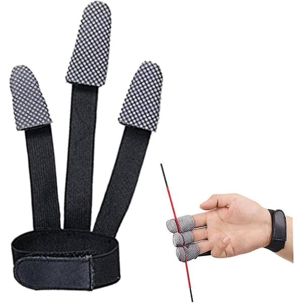 Bueskydningshandsker Arrow Three Finger Support Protector Recurve Bow Finger Handsker