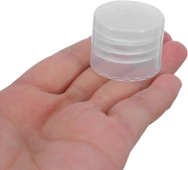 Påfyllningsflasklock 100 st 28 mm plastlock med snäpplock för lotionflaskor, lämpliga ersättningslock