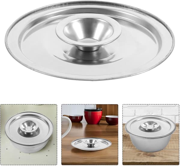 2 stk. oljekrukkelokk i rustfritt stål, elegant tekstur og glatt overflate