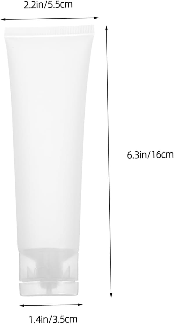Resetoalettbehållare 4st 100ml Plast Påfyllningsbara Klämflaskor