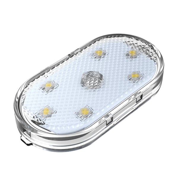 Internt LED-sensorlys for bil - Berøringsbryter, mini USB-lading (farget)