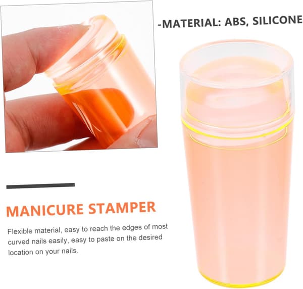 10 stk silikonstempel manikyrstemplingssett for neglekunststempling