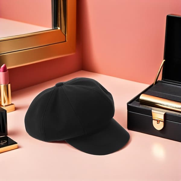 Retro Baret Hat til Kvinder Blødt Uldmateriale Stilfuldt Fransk Design