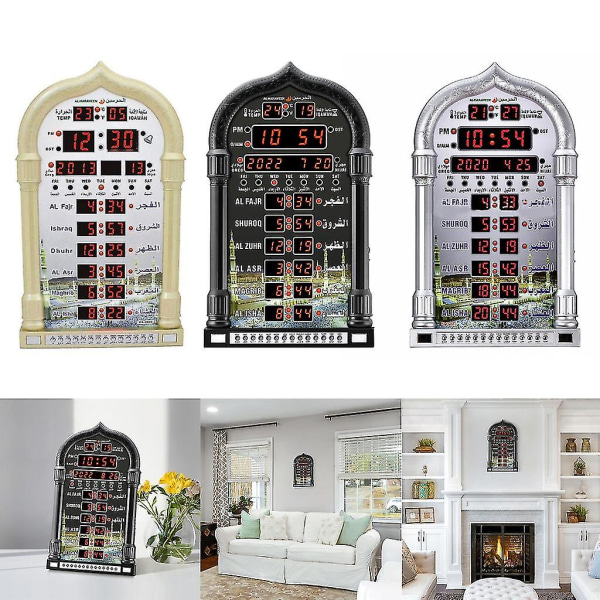 Azan Clock,prayer Time- Table Clock,muslim Digital Alarm,ha-4008