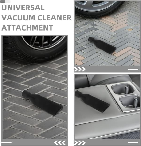 3st Universal Platt Sugmunstycke Dammsugartillbehörssats för Bildetaljering
