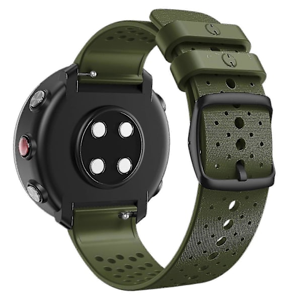 Polar Vantage M Silikoniranneke Vaihtohihna Virallinen Hopea Solki Ranneke Easyfit Kellolisävarusteille White